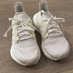 Adidas White Running Shoes women size 8